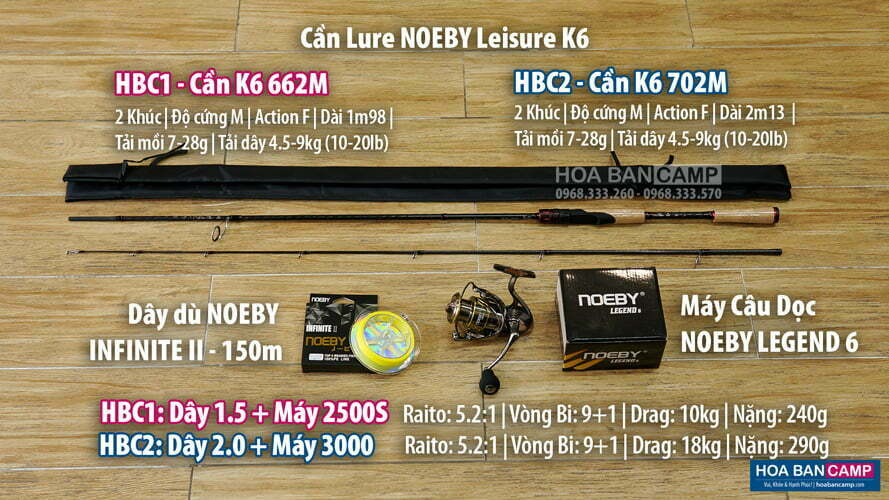 Combo can may doc Noeby Leisure K6 Legend 6